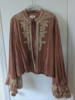 Chasung Unicorns Silk Dream Jacket Bell Sleeve Ceddar Wood